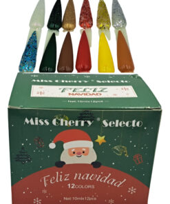 Gel Semipermanente Miss Cherry Gama Navidad 12 Pz Navideña_4