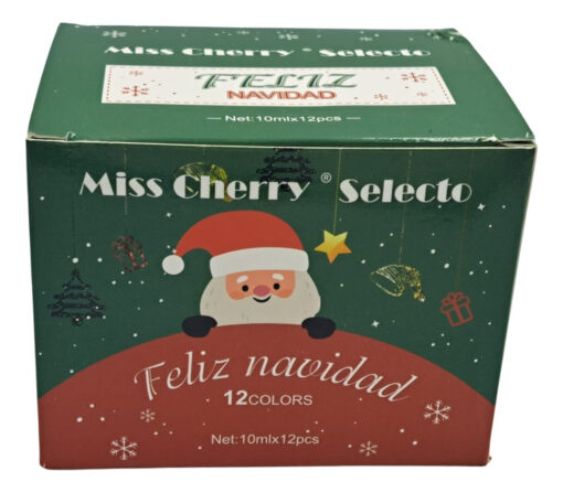 Gel Semipermanente Miss Cherry Gama Navidad 12 Pz Navideña_2