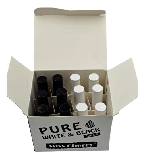 Gel Miss Cherry Blanco Y Negro Pack Con 12 Pz_4