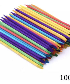 Palito De Naranjo Para Uñas Cutícula 100pz Colores Empujador_2